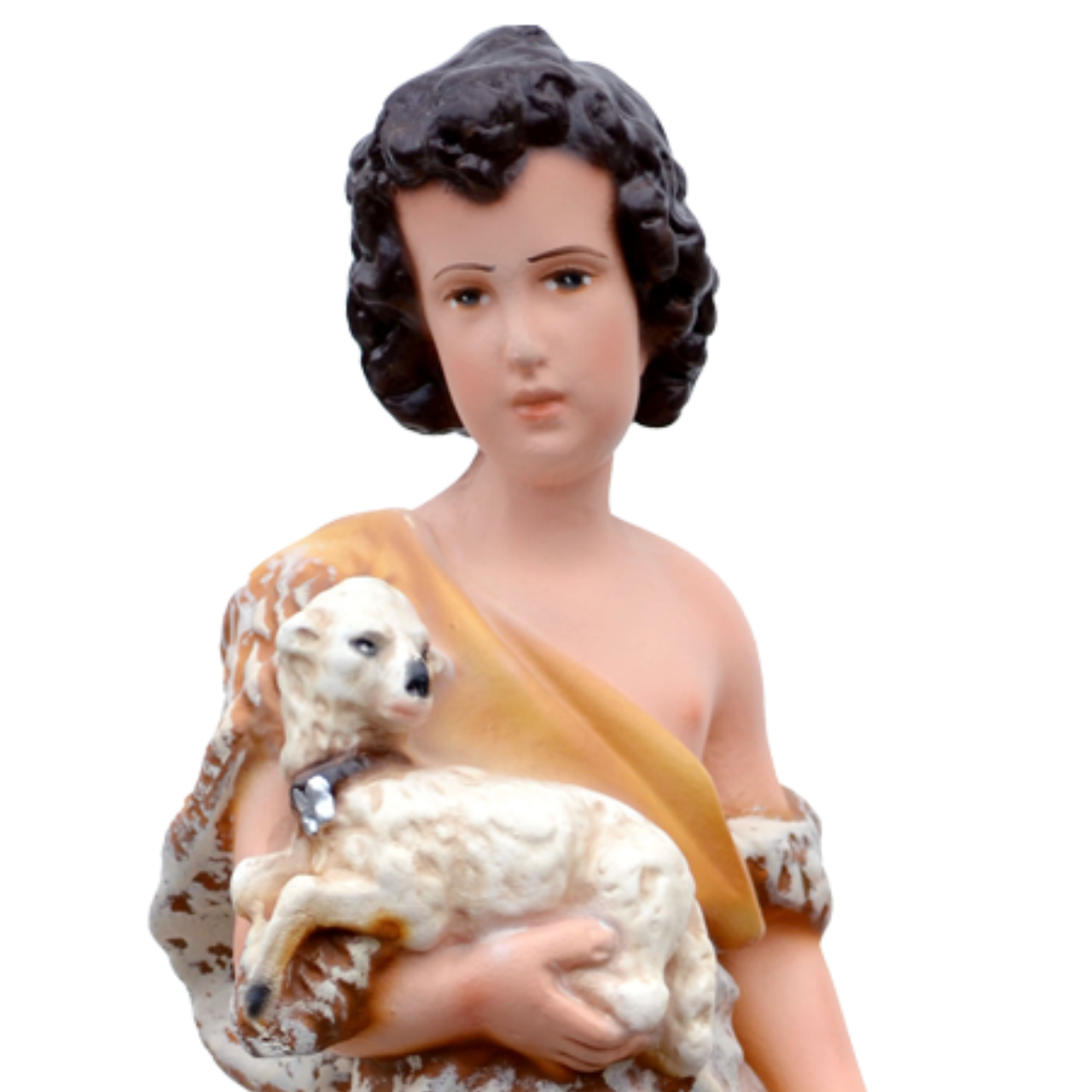 Statua San Giovanni Battista Bambino 30 cm in Resina Piena