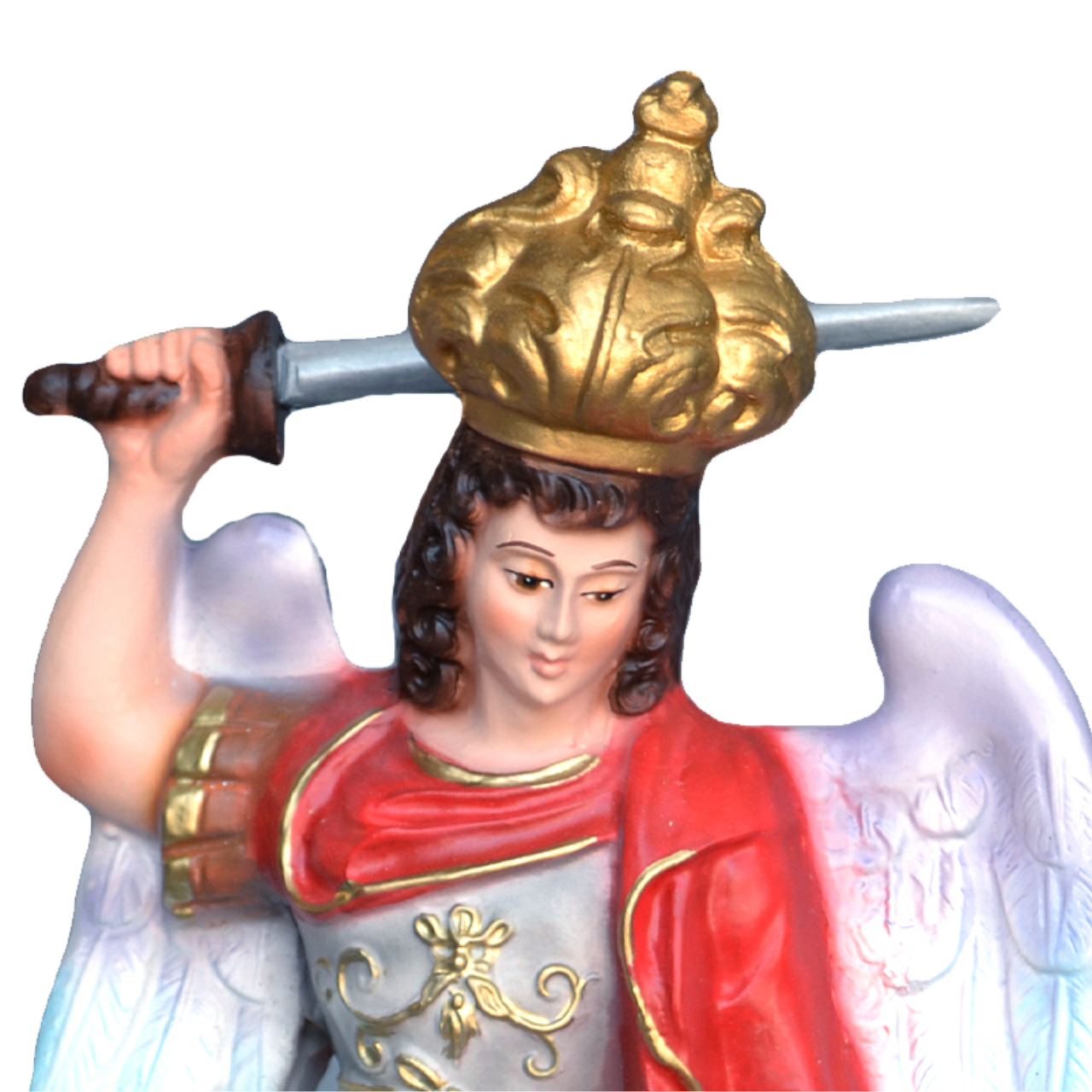 Statua San Michele Arcangelo 30 cm in Resina Piena