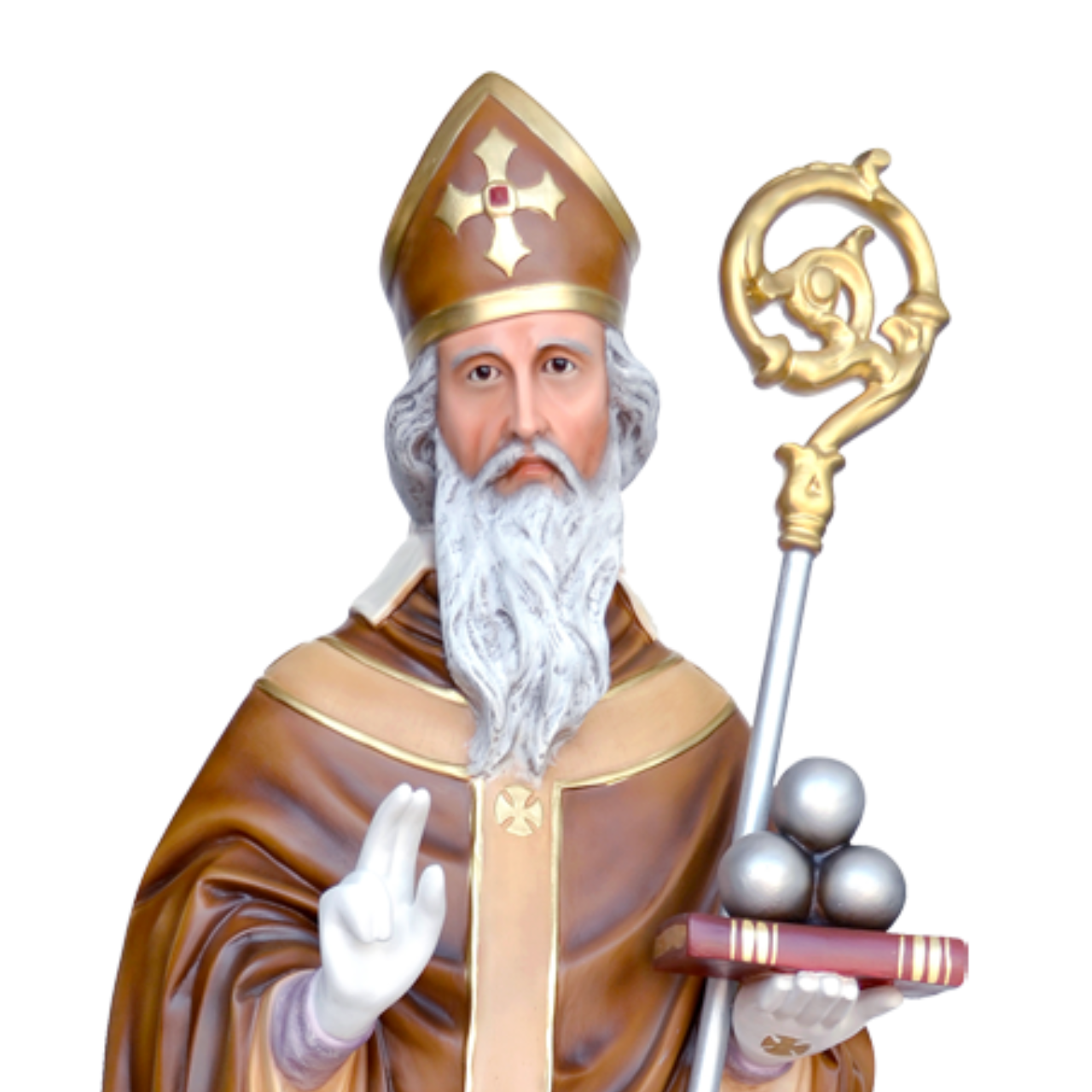 Statua San Nicola di Bari 170 cm in Vetroresina