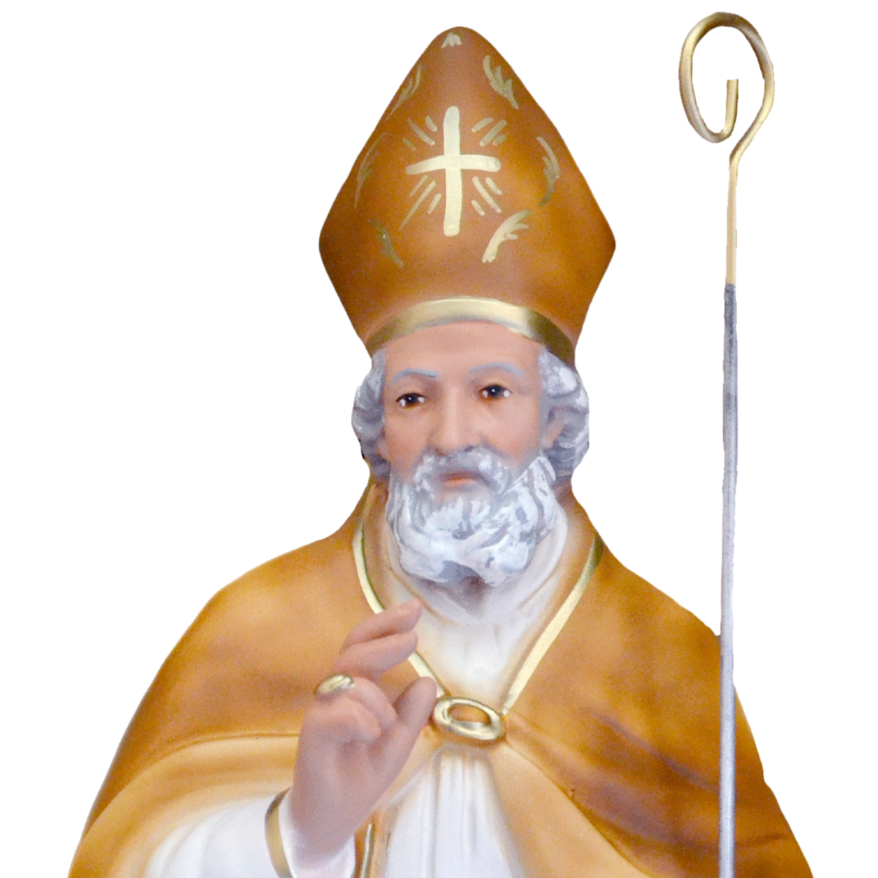 Statua San Nicola Busto 33 cm in Resina Piena