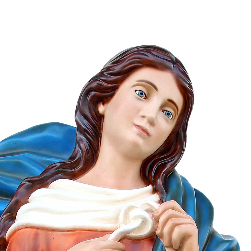 Statua Madonna Maria che Scioglie i Nodi 160 cm in Vetroresina