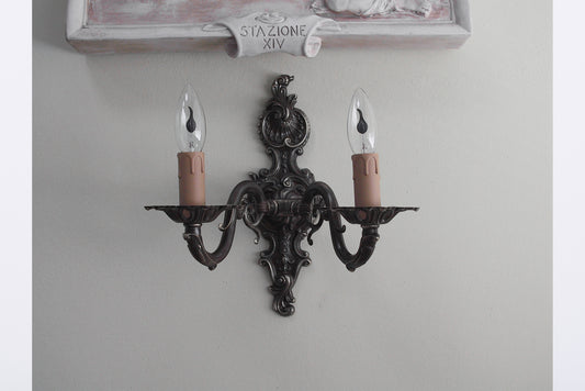 Applique Via Crucis in Ottone Altezza 29 Centimetri