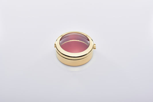 Reliquiario Semplice in Ottone Dorato