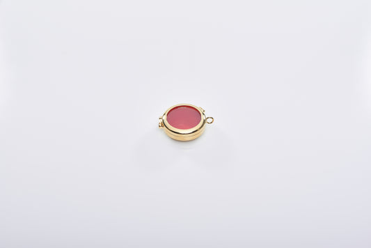 Reliquiario in Ottone Dorato Diametro 4 Centimetri