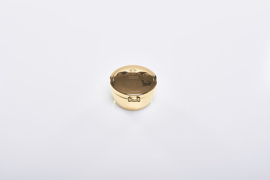 Teca con Incisione IHS Alta Diametro 5,4 Centimetri