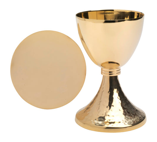 Calice in Ottone Dorato Altezza 19,5 cm