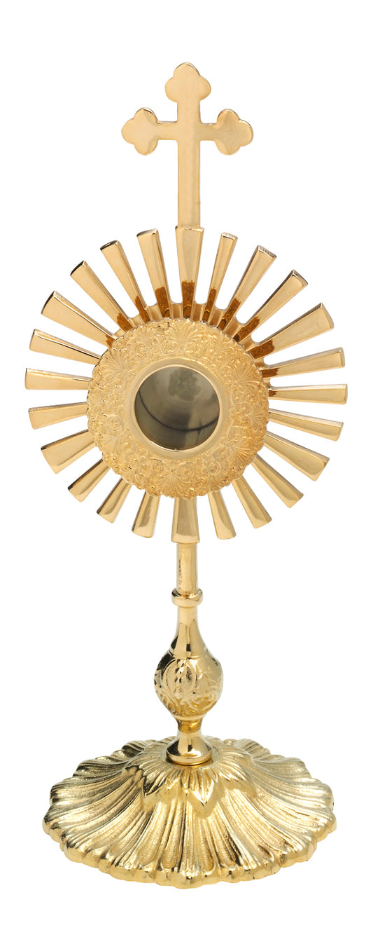 Reliquiario Dorato da Appoggio Altezza 32 cm