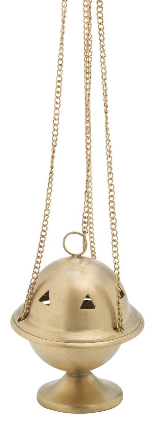 Turibolo in Ottone Dorato Opaco Altezza 10 cm