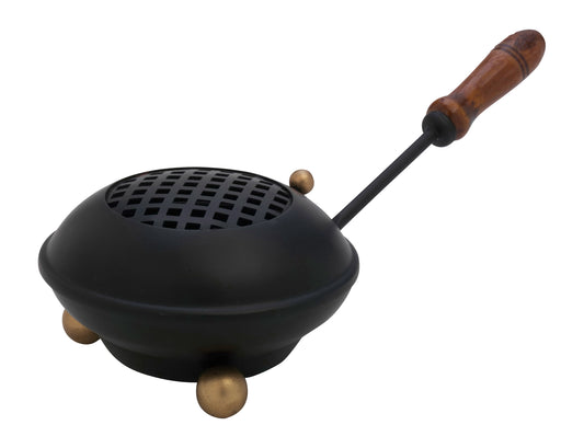 Padella Brucia Incenso in Ferro Nero Diametro 11 cm