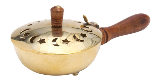 Padella Brucia Incenso in Ottone Dorato Diametro 9 cm