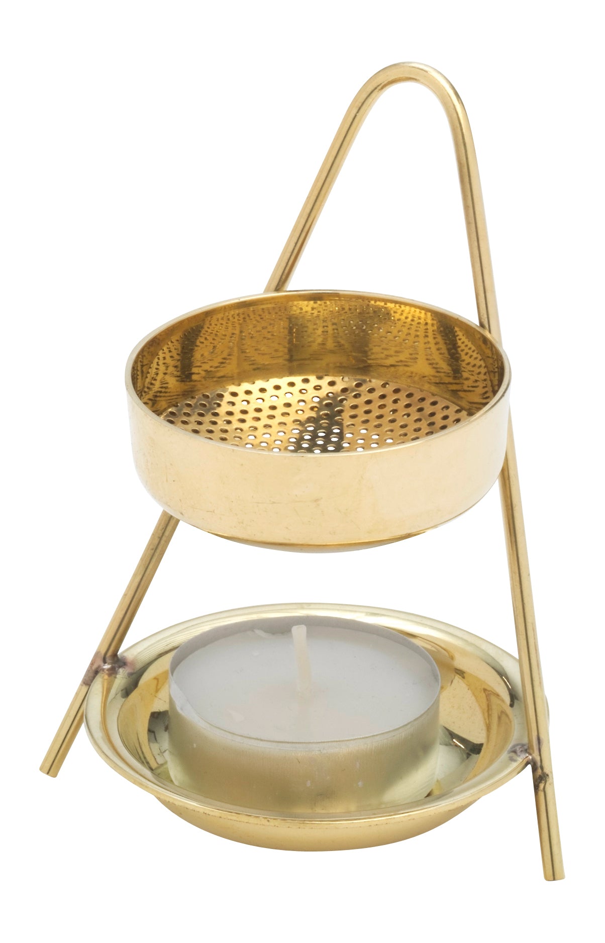 Brucia Incenso Dorato Altezza 10 cm