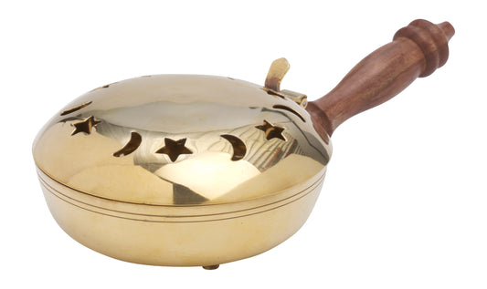 Padella Brucia Incenso in Ottone Dorato Diametro 11 cm