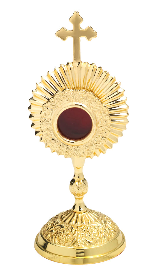 Reliquiario Dorato da Appoggio Altezza 17 cm