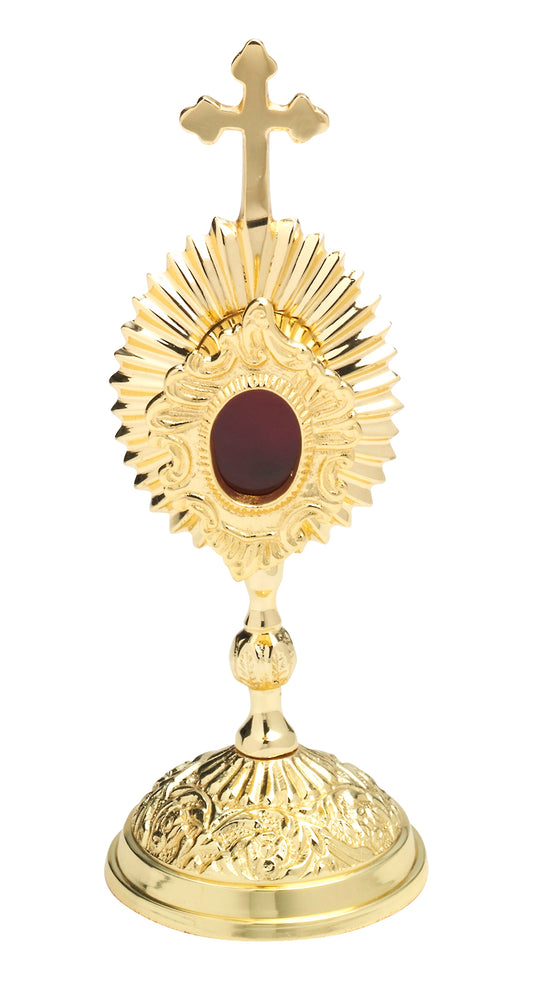 Reliquiario Dorato da Appoggio Altezza 17 cm