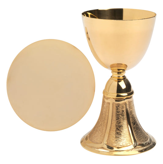 Calice in Ottone Dorato Altezza 18,5 cm