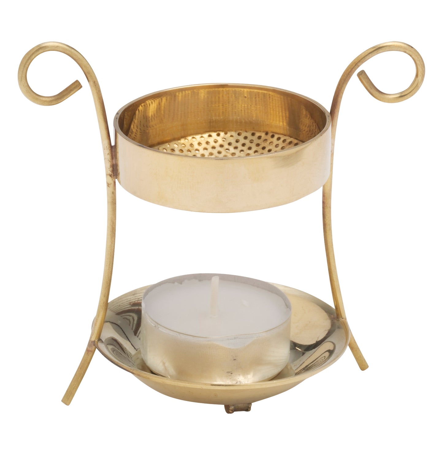 Brucia Incenso Dorato Altezza 8 cm
