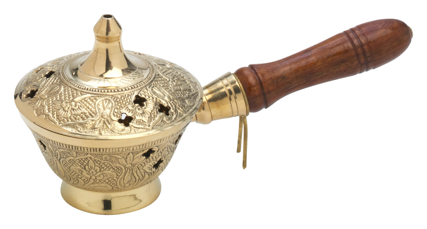 Padella Brucia Incenso in Ottone Dorato Diametro 7 cm