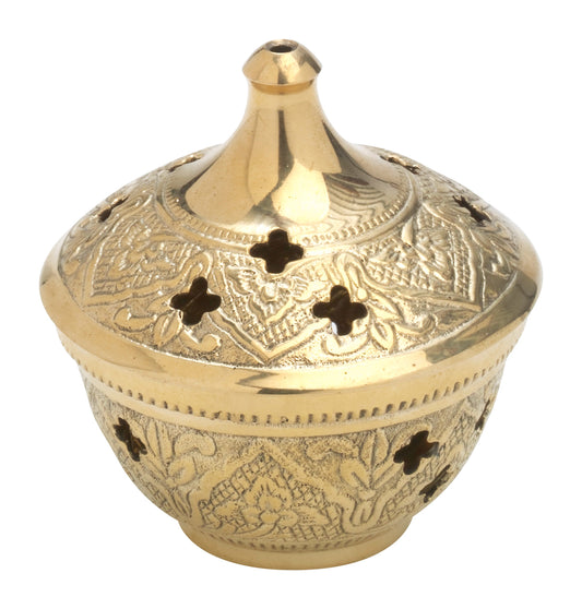 Brucia Incenso in Ottone Dorato Altezza 7 cm