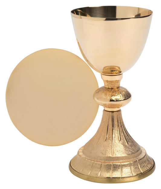 Calice in Ottone Dorato Altezza 18,5 cm