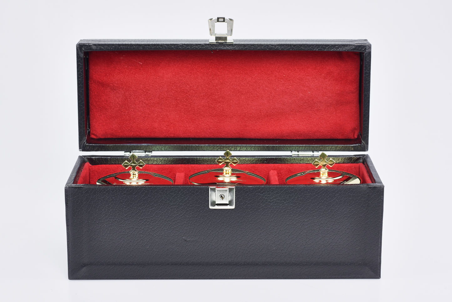 Set da Tre Vasetti da Altare in Custodia Rigida