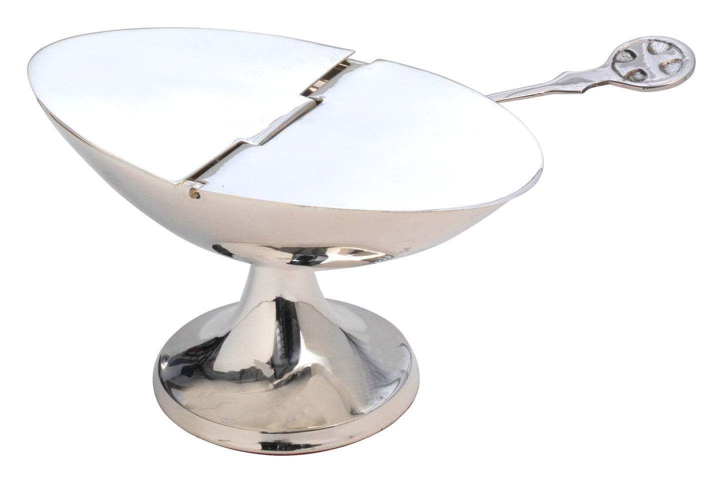 Navetta Classica in Ottone Argentato Altezza 7 cm