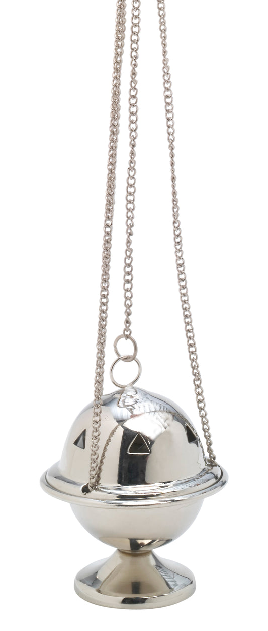 Turibolo in Ottone Argentato Altezza 10 cm