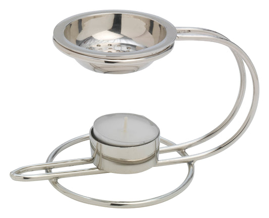 Brucia Incenso Argentato Altezza 9 cm