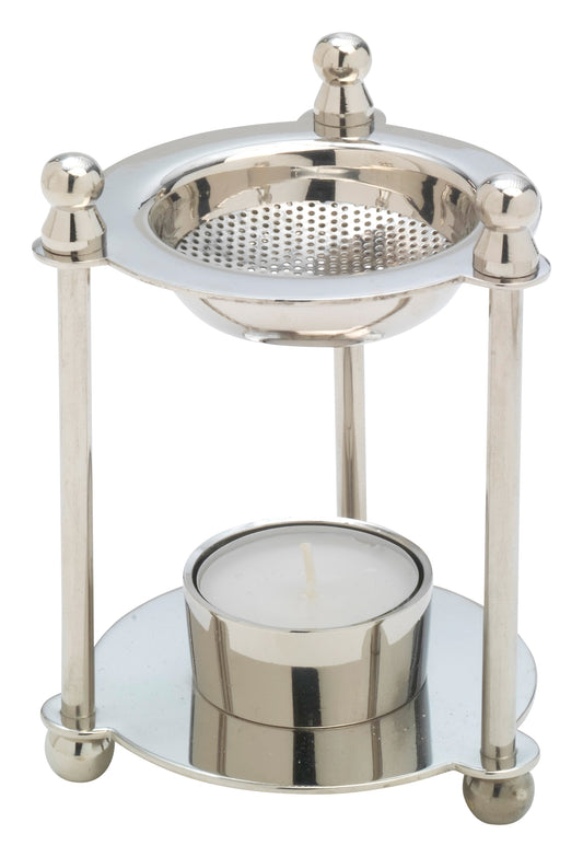 Brucia Incenso Argentato Altezza 12 cm
