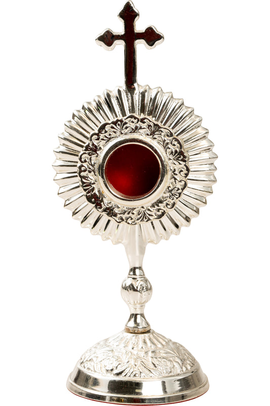 Reliquiario Argentato da Appoggio Altezza 17 cm