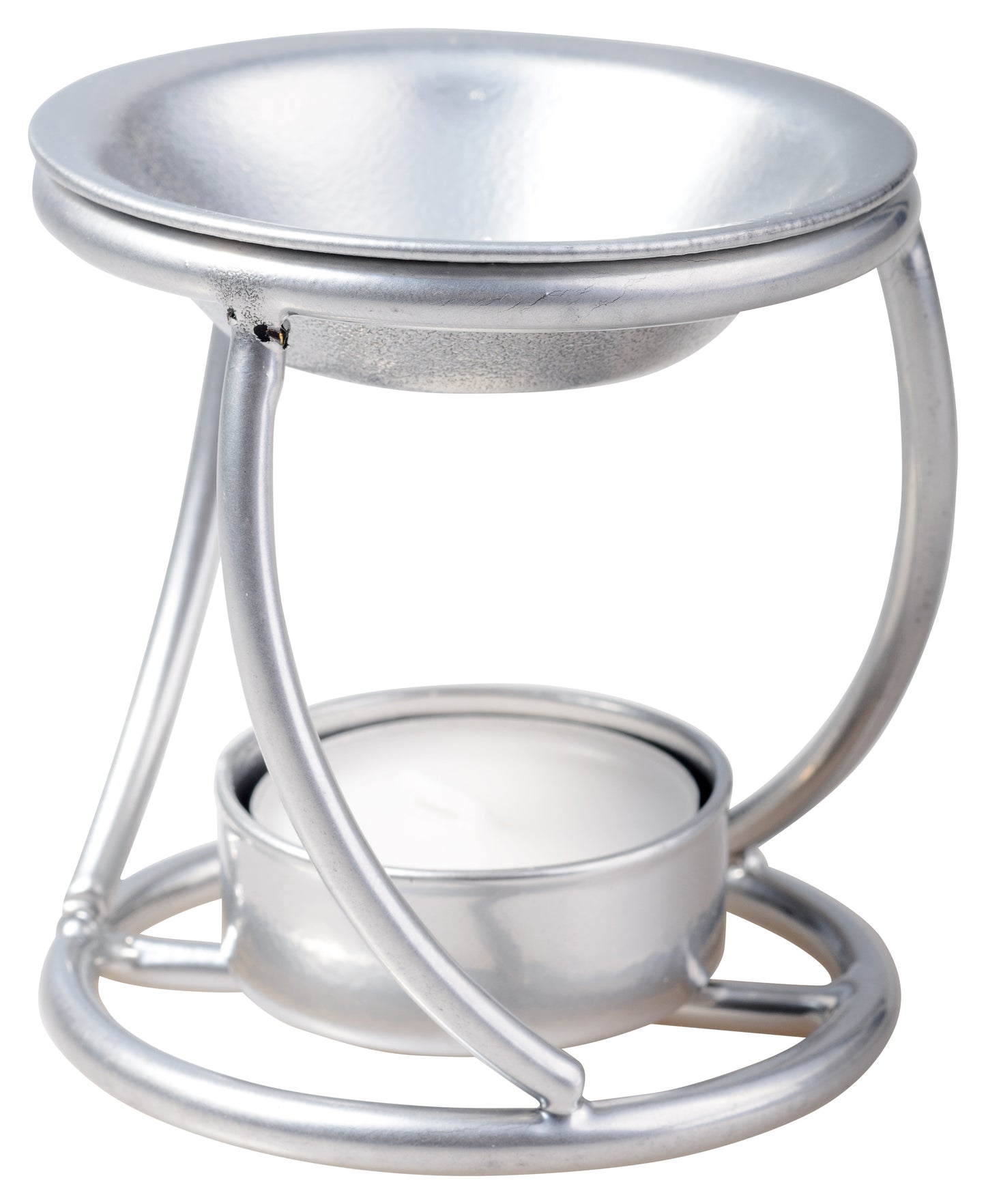 Brucia Incenso Argentato Altezza 7,5 cm