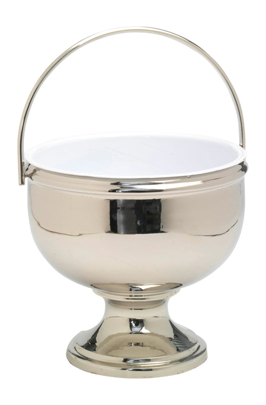 Secchiello Acqua Santa in Ottone Altezza 19 cm Diametro 18 cm