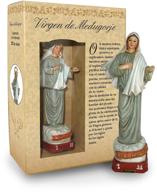 Statuetta in Confezione Regalo Madonna Medjugorje 12 Centimetri
