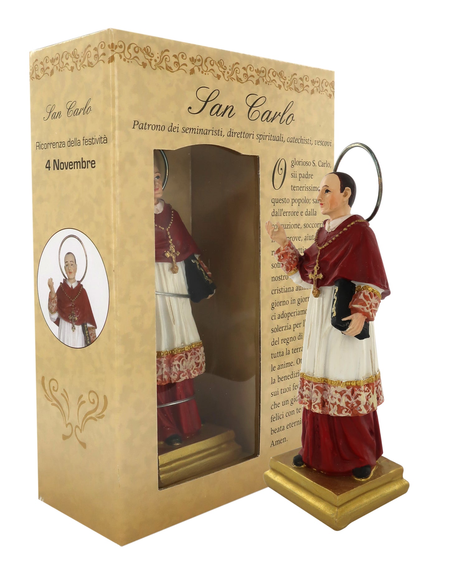 Statuetta in Confezione Regalo San Carlo 12 Centimetri