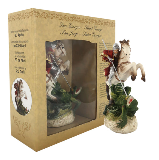 Statuetta in Confezione Regalo San Giorgio 12 Centimetri