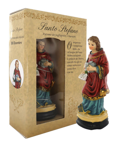 Statuetta in Confezione Regalo Santo Stefano 12 Centimetri