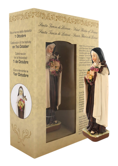 Statuetta in Confezione Regalo Santa Teresa Lisieux 12 Centimetri