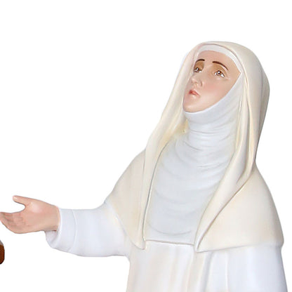 Statua Madonna Pompei 85 cm Personaggi 45x30 cm in Vetroresina