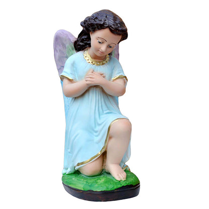 Statue Angeli in Adorazione Coppia 30 cm in Resina