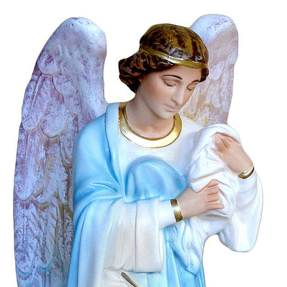 Statue Angeli Porta Candelabri Coppia 45 cm in Resina