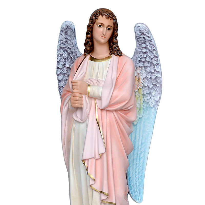 Statue Angeli Porta Candelabri Coppia 110 cm in Vetroresina