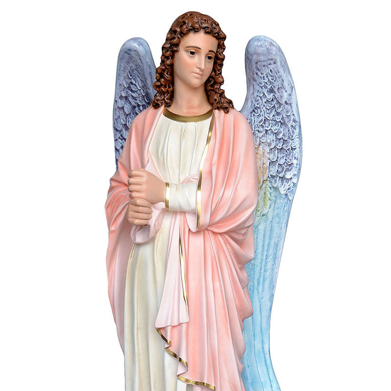 Statue Angeli Porta Candelabri Coppia 130 cm in Vetroresina