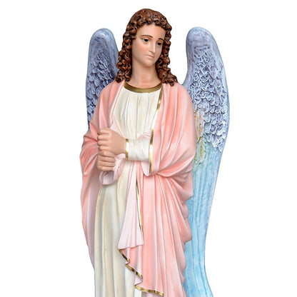 Statue Angeli Porta Candelabri Coppia 130 cm in Vetroresina