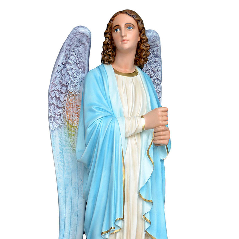 Statue Angeli Porta Candelabri Coppia 130 cm in Vetroresina