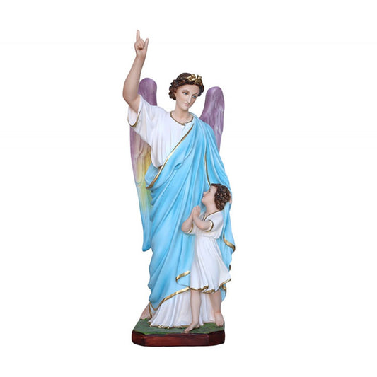 Statua Angelo Custode 60 cm in Vetroresina