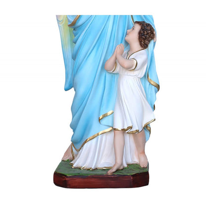 Statua Angelo Custode 60 cm in Vetroresina