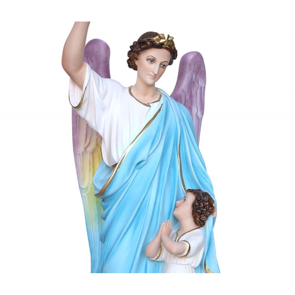 Statua Angelo Custode 60 cm in Vetroresina
