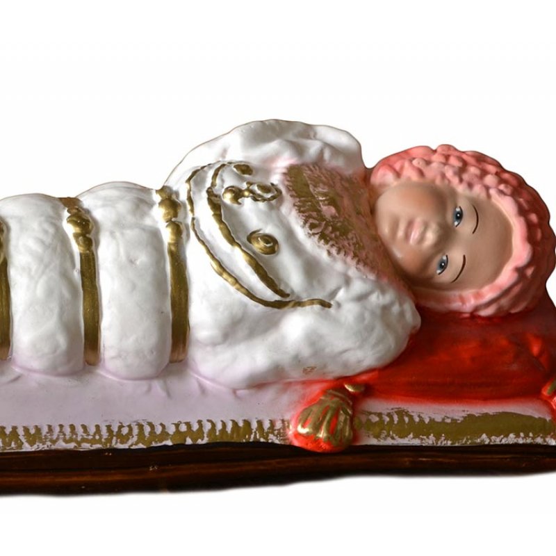 Statua Madonna Maria Bambina 30 cm in Resina Piena