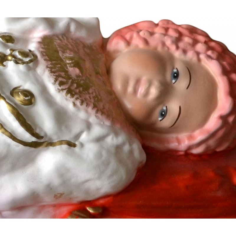 Statua Madonna Maria Bambina 30 cm in Resina Piena