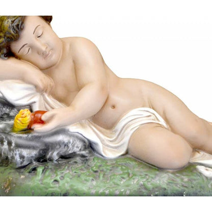 Statua Gesù Bambino Dormiente 35 cm in Resina