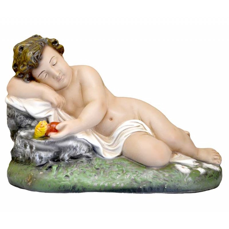 Statua Gesù Bambino Dormiente 35 cm in Resina